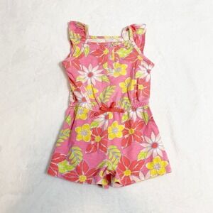 5/$25 Kidget spring florals sleeveless shorts romper jumper outfit